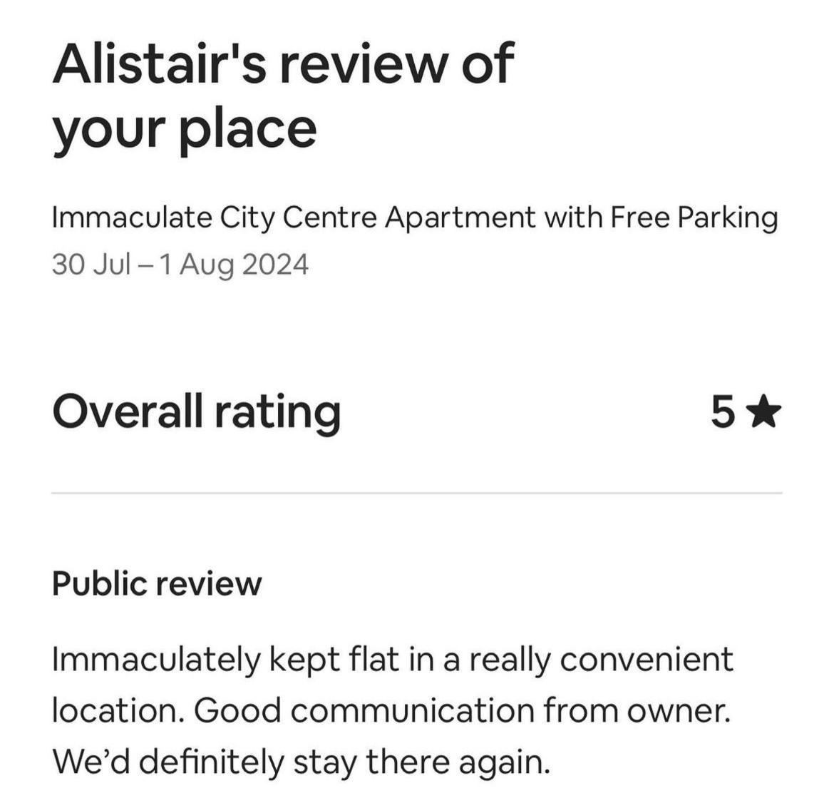 Immaculate Centre With Free Parking - Ground Floor * Aberdeen