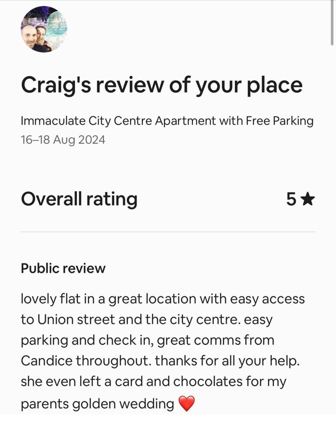 Immaculate Centre With Free Parking - Ground Floor